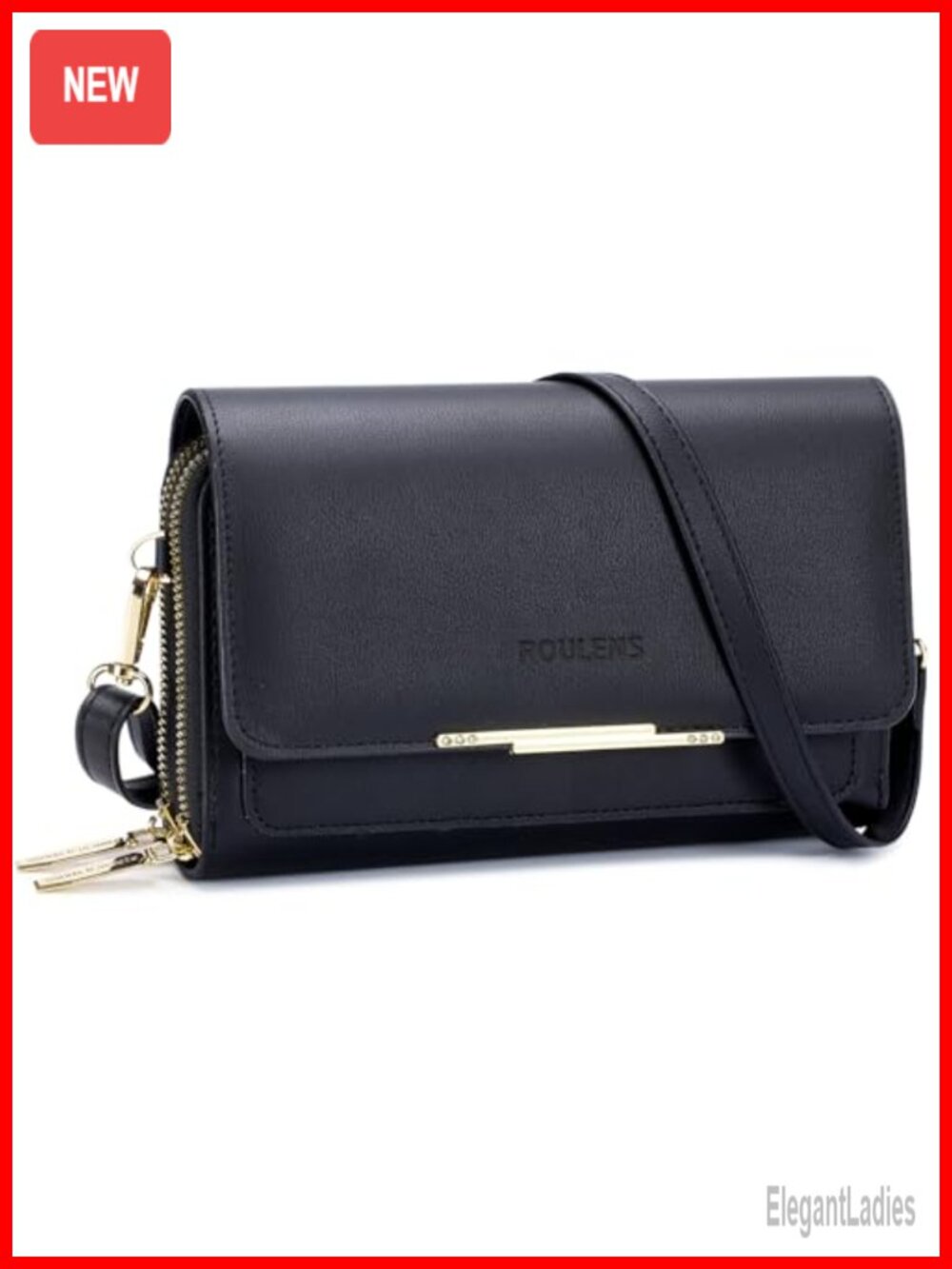 Small PU Leather Crossbody Bag Phone Purse with Card Slots